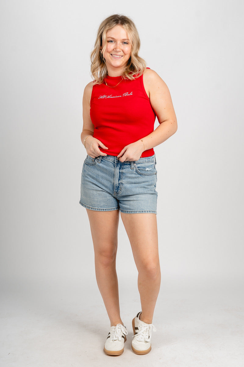 All American babe tank top red