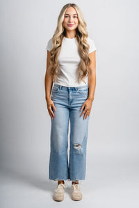 Flying Monkey high rise slim wide leg jeans ezra | Lush Fashion Lounge: boutique women's jeans, fashion jeans for women, affordable fashion jeans, cute boutique jeans