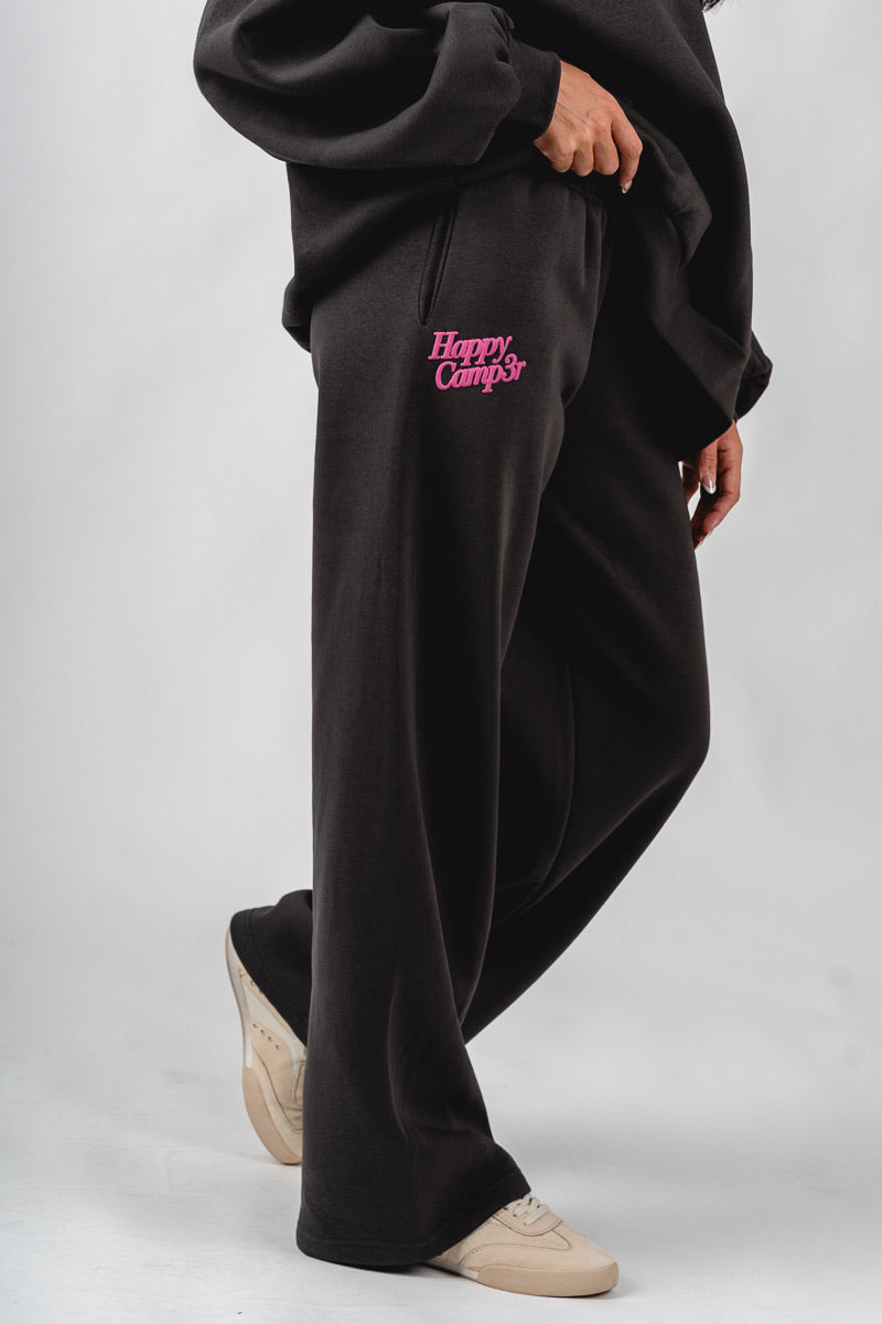 Happy Camper puff sweatpants charcoal