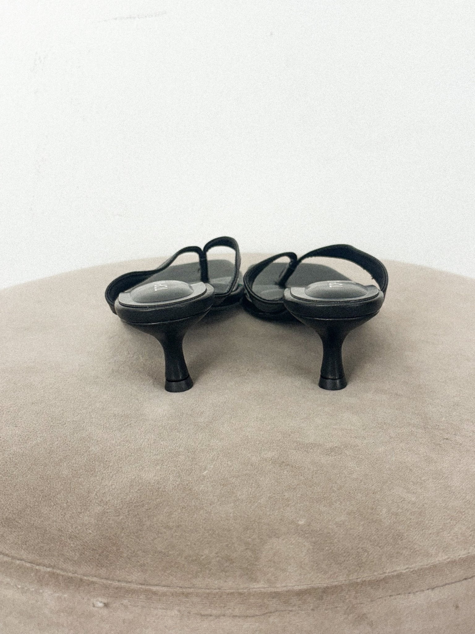 Lettie flip flop kitten heel black Stylish shoes - Womens Fashion Shoes at Lush Fashion Lounge Boutique in Oklahoma City