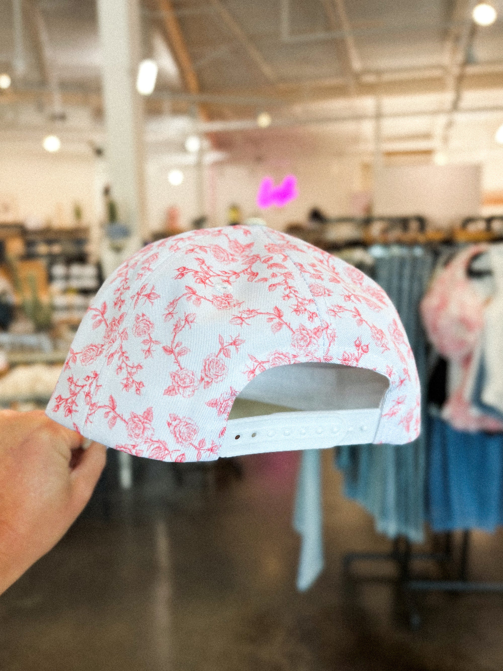 Mother floral hat blue/pink