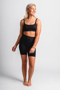 Z Supply Luxe jersey bralette black - Z Supply Bralette - Z Supply Clothing at Lush Fashion Lounge Trendy Boutique Oklahoma City