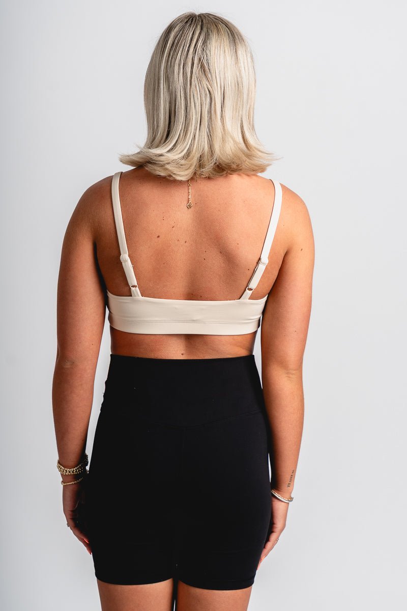 Z Supply Luxe jersey bralette sandshell - Z Supply Bralette - Z Supply Fashion at Lush Fashion Lounge Trendy Boutique Oklahoma City