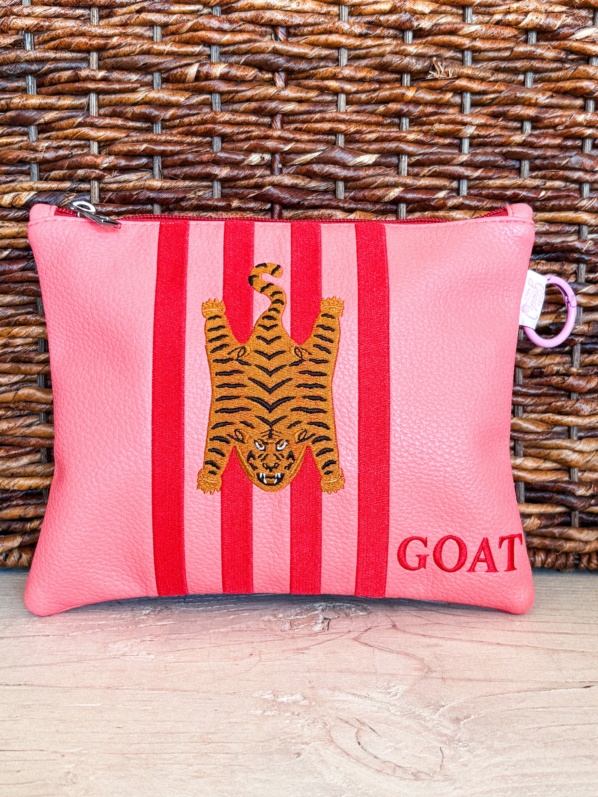 G.O.A.T. golf accessory pouch pink