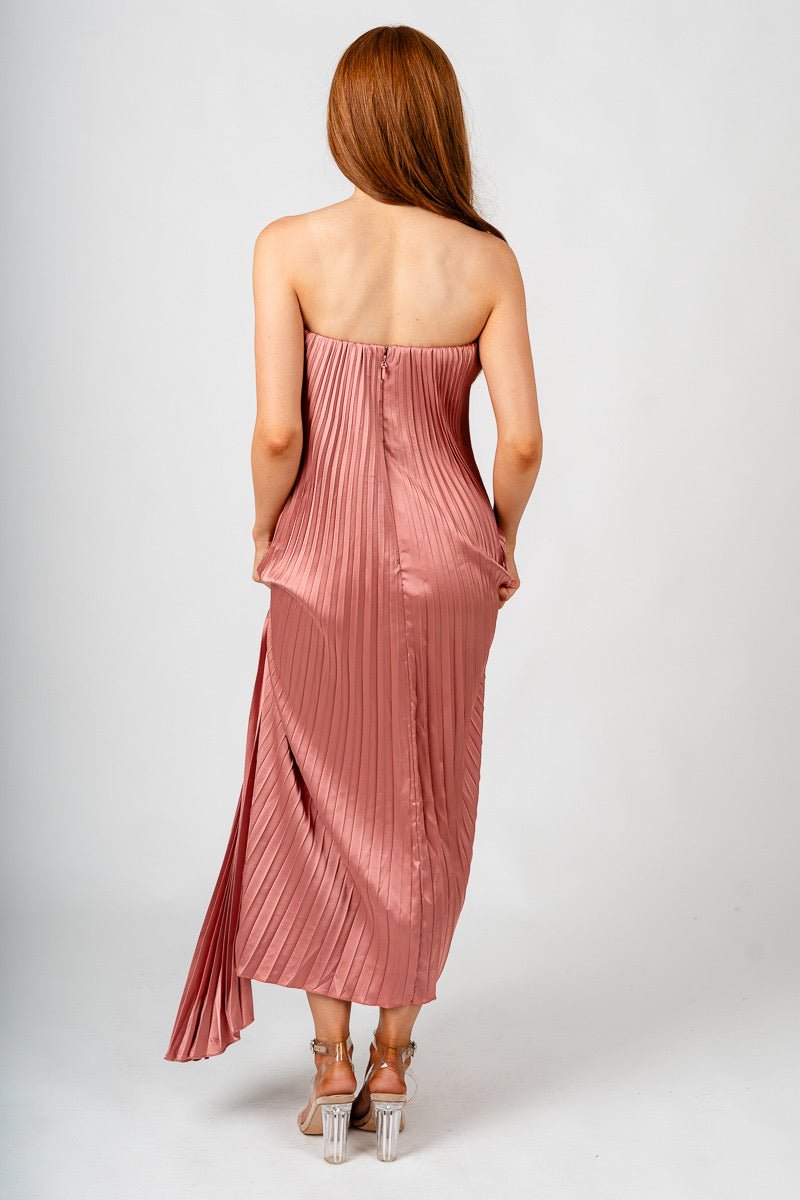 Pleated maxi dress hazel