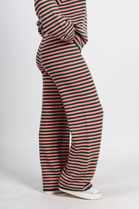 Striped sweater pants green/pink | Lush Fashion Lounge: women's boutique pants, boutique women's pants, affordable boutique pants, women's fashion pants