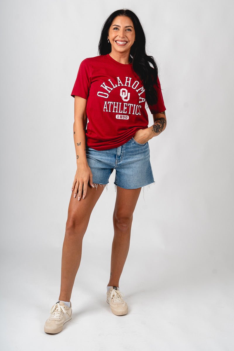 OU OU athletic 1890 unisex t-shirt cardinal T-shirt | Lush Fashion Lounge Trendy Oklahoma University Sooners Apparel & Cute Gameday T-Shirts