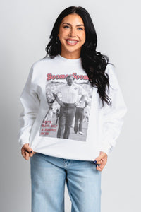 OU OU Barry Switzer magazine sweatshirt white Sweatshirt | Lush Fashion Lounge Trendy Oklahoma University Sooners Apparel & Cute Gameday T-Shirts