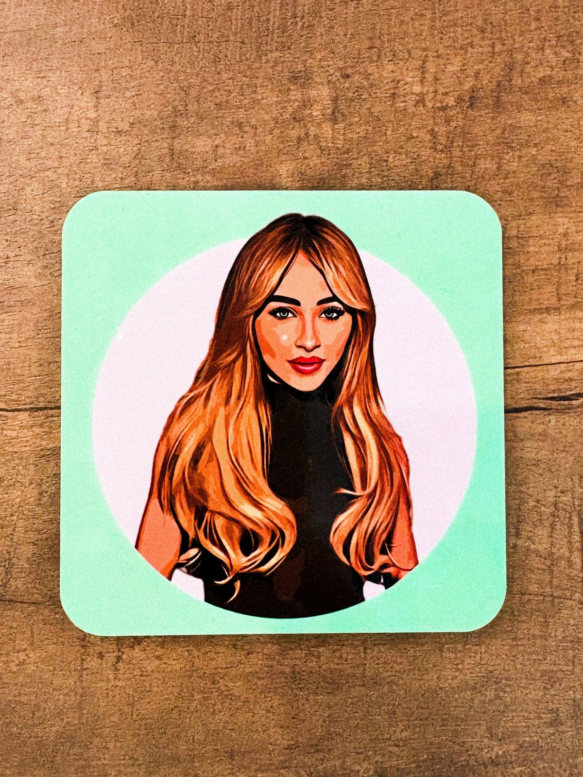 Art Wow pop culture cork coaster sabrina - Trendy Gifts at Lush Fashion Lounge Boutique in Oklahoma City