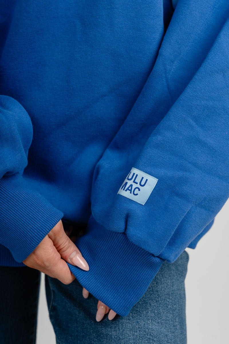 LuLu Mac puff sweatshirt royal/light blue