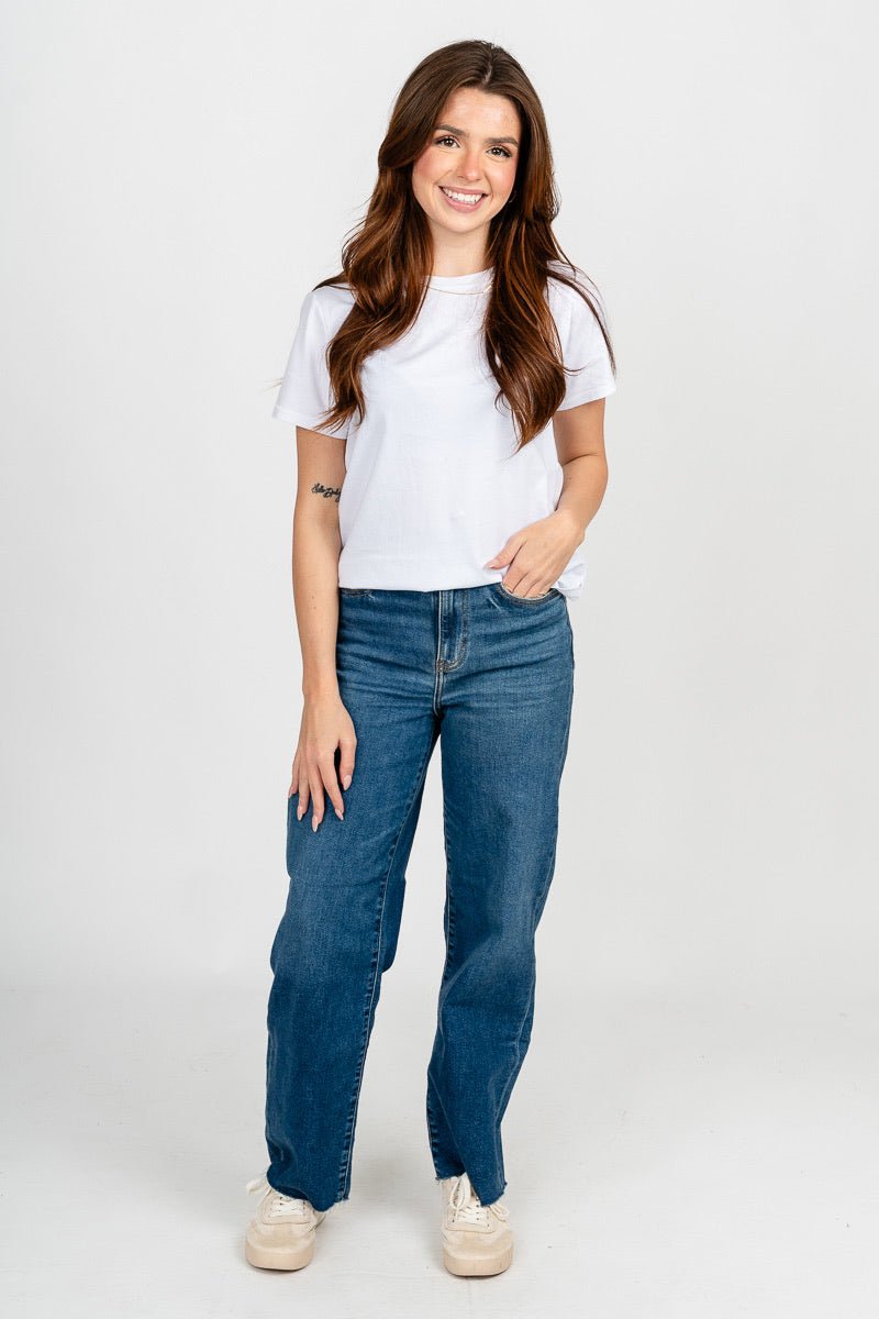 Cotton jersey t-shirt off white