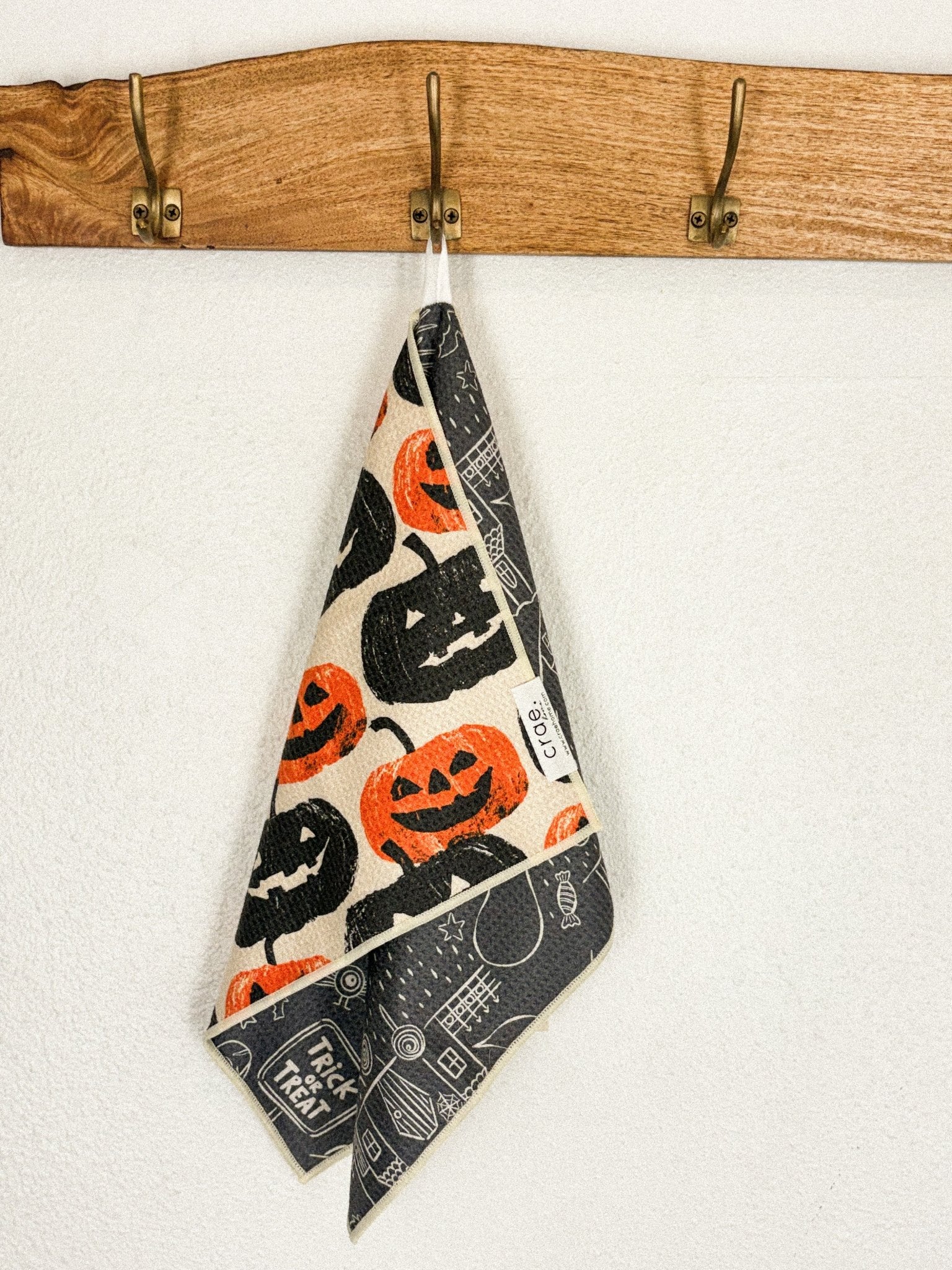 Crae reversible hand towel night pumpkin - Trendy Gifts at Lush Fashion Lounge Boutique in Oklahoma City