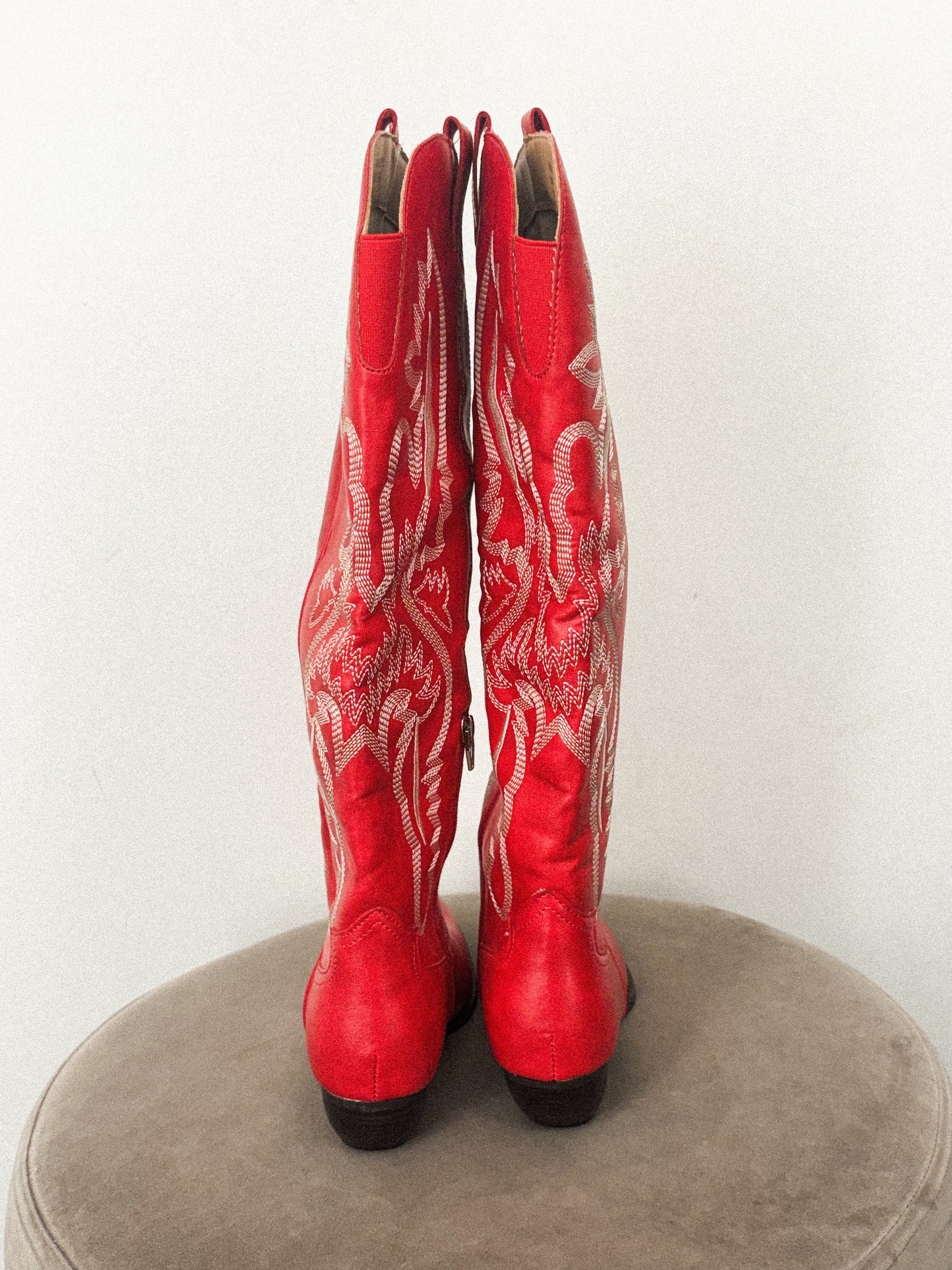 Kevin cowboy boots red