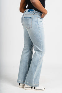 Daze heartbreaker mid rise flare jeans hot streak | Lush Fashion Lounge: boutique women's jeans, fashion jeans for women, affordable fashion jeans, cute boutique jeans