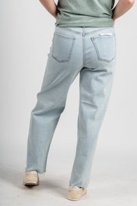 Daze pleaser high rise wide ankle jeans detour | Lush Fashion Lounge: boutique women's jeans, fashion jeans for women, affordable fashion jeans, cute boutique jeans