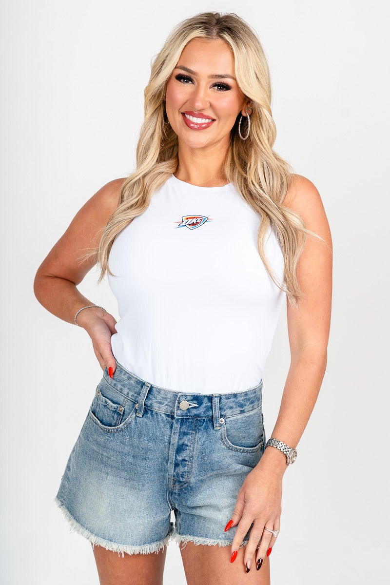 Oklahoma City Thunder bodysuit white