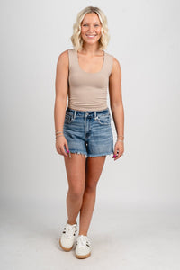 Vervet high rise a-line shorts divina - Stylish Shorts - Trendy Staycation Outfits at Lush Fashion Lounge Boutique in Oklahoma City