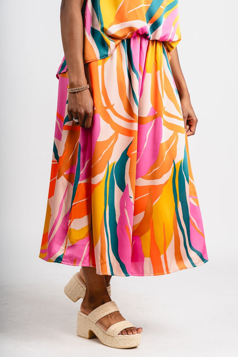 Isla satin pants pink - Trendy pants - Cute Vacation Collection at Lush Fashion Lounge Boutique in Oklahoma City