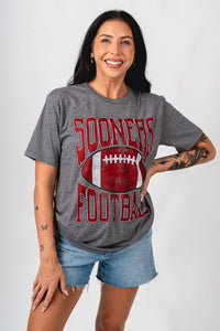 OU OU Sooners football unisex t-shirt grey T-shirt | Lush Fashion Lounge Trendy Oklahoma University Sooners Apparel & Cute Gameday T-Shirts