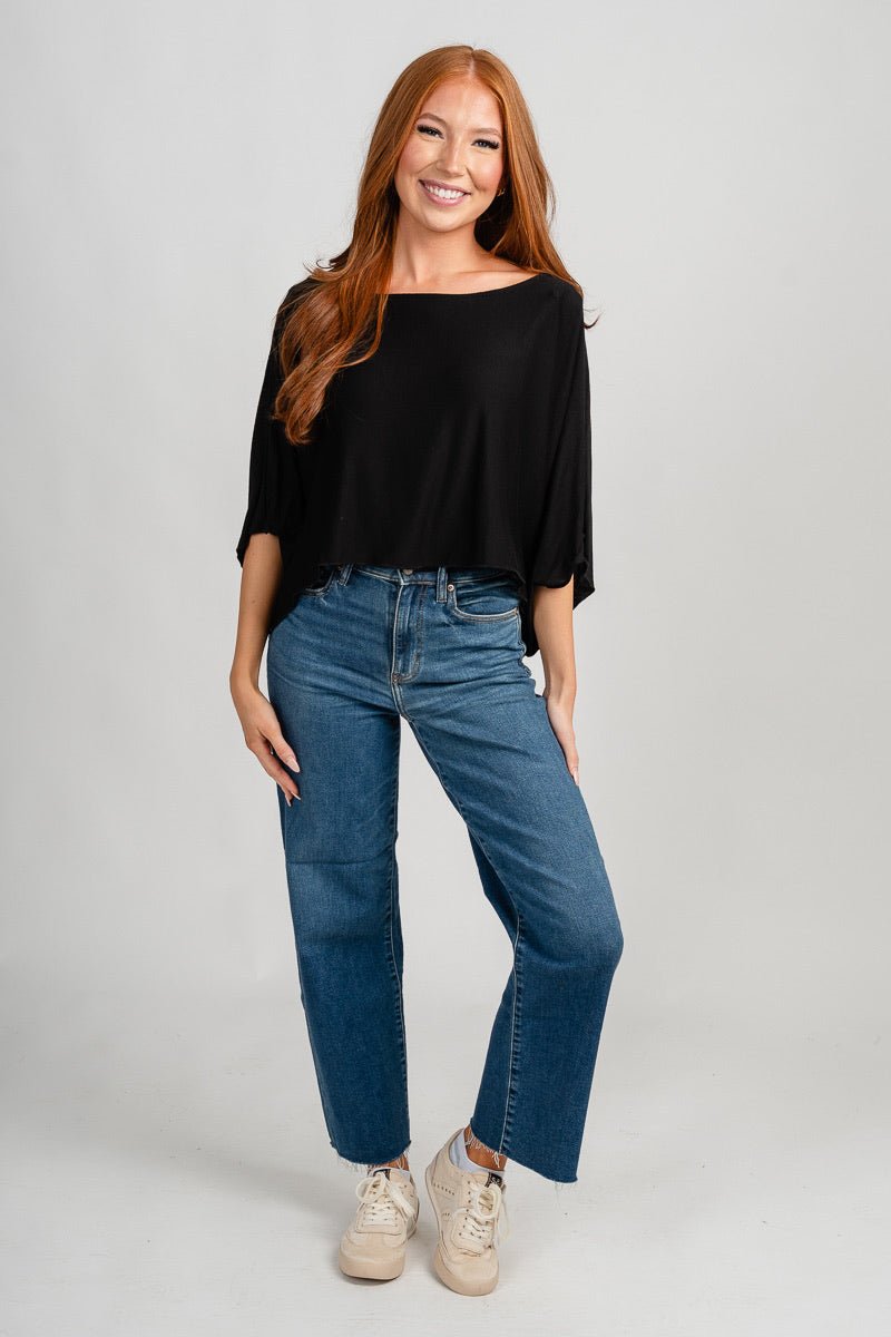 Off shoulder top black