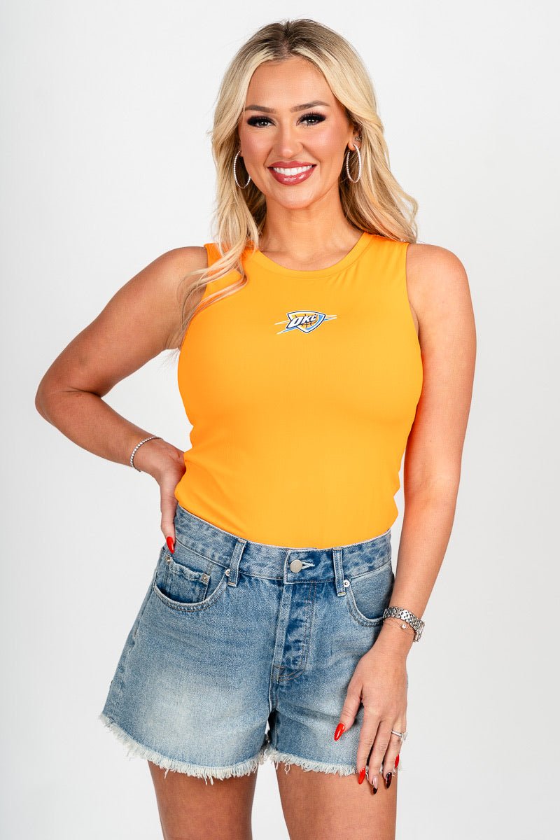 Oklahoma City Thunder bodysuit orange
