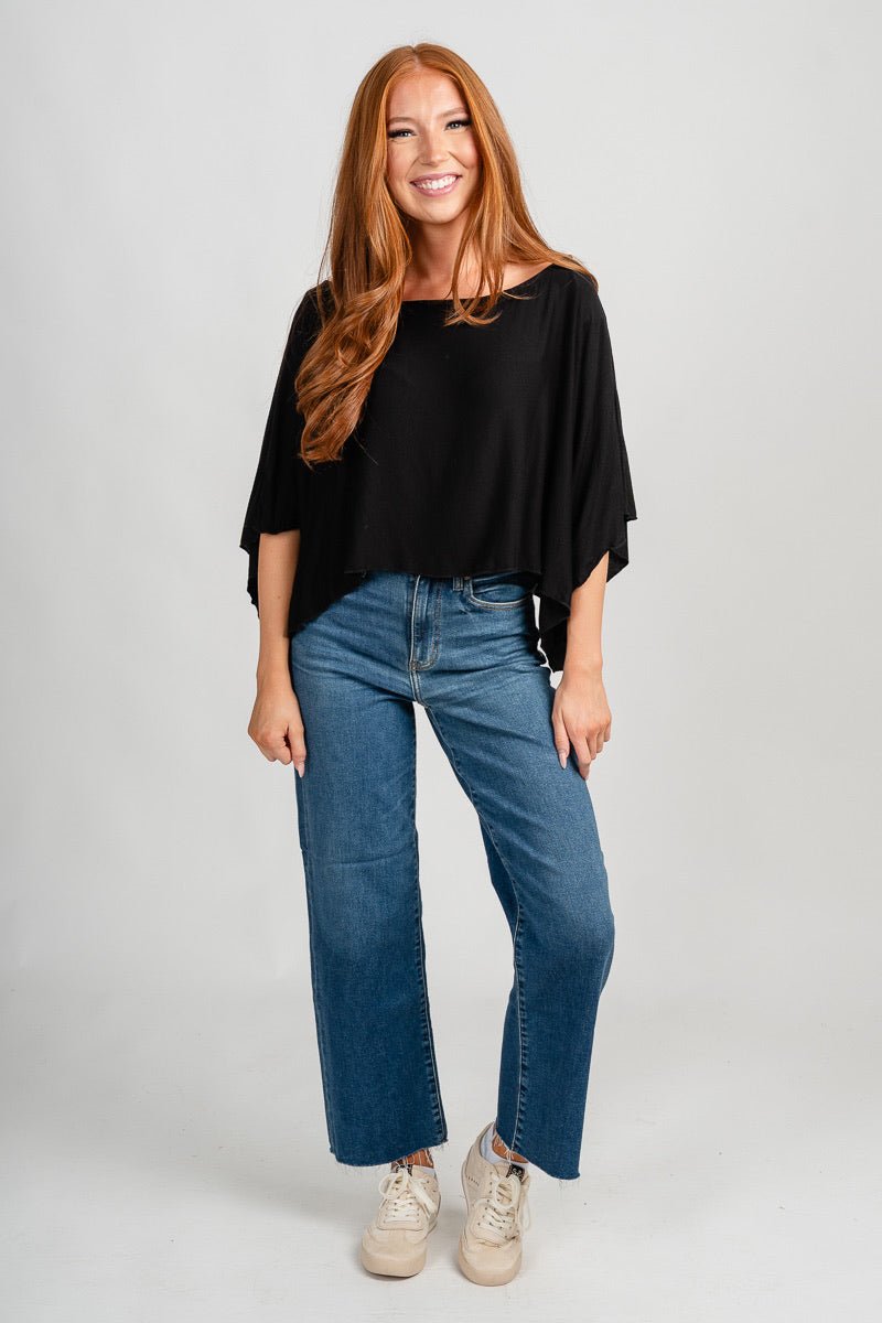 Off shoulder top black