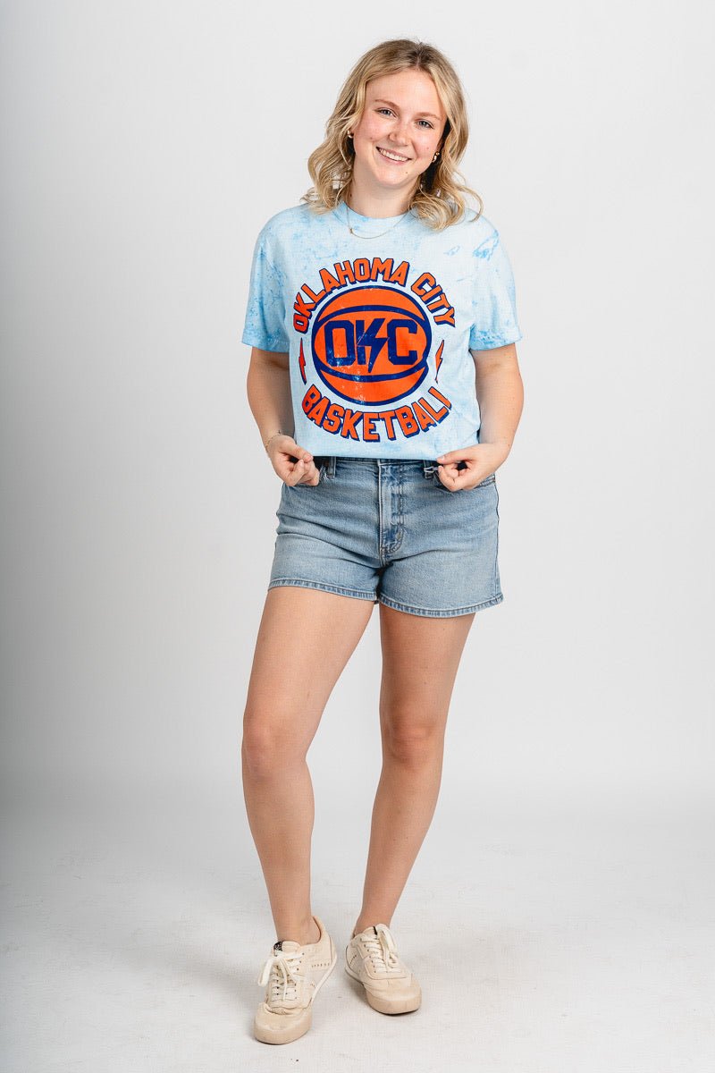 OKC k bolt tie dye t-shirt - Oklahoma City inspired graphic t-shirts at Lush Fashion Lounge Boutique in Oklahoma City