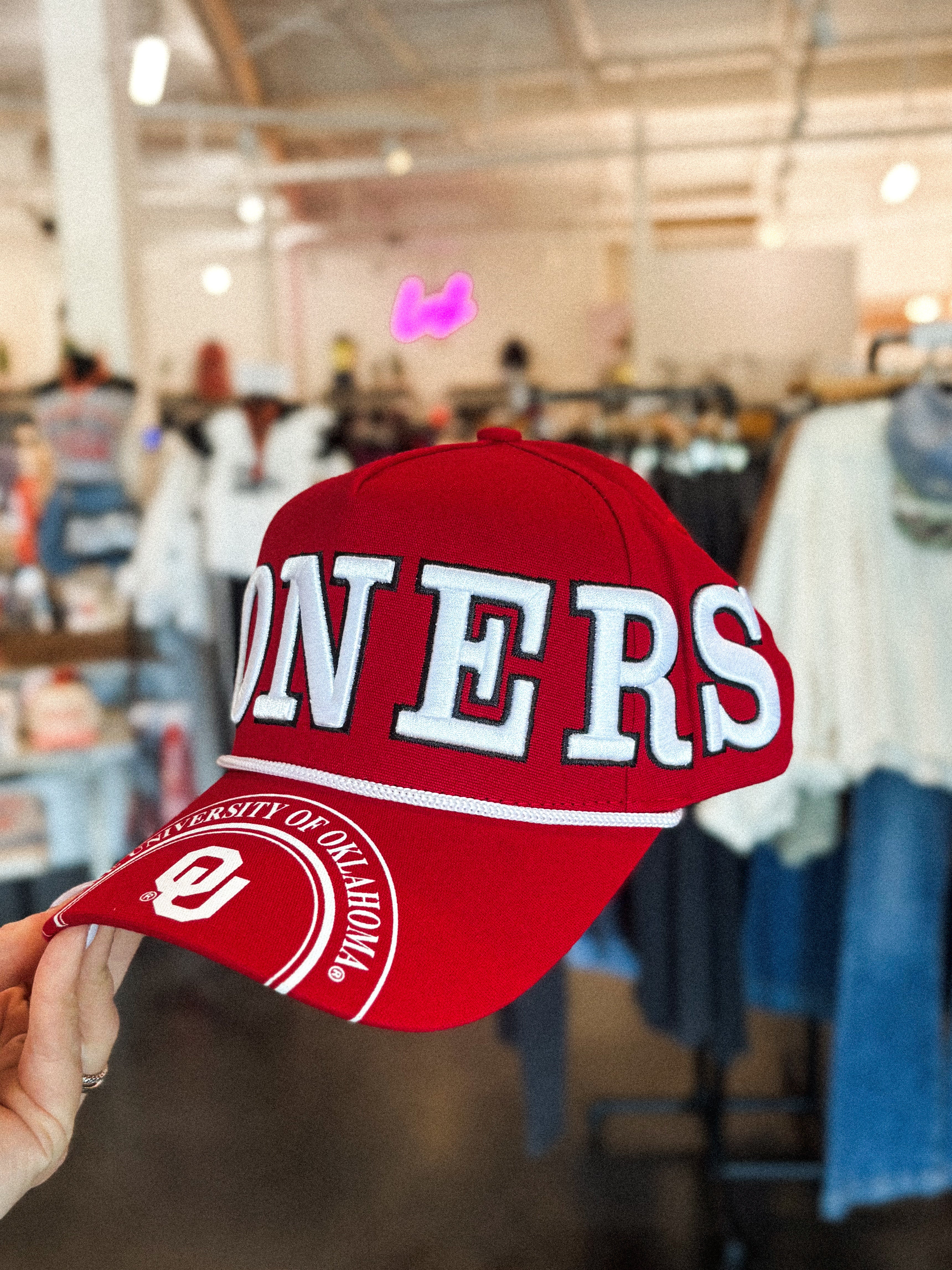 OU OU Sooners phipps hat crimson hat | Lush Fashion Lounge Trendy Oklahoma University Sooners Apparel & Cute Gameday T-Shirts