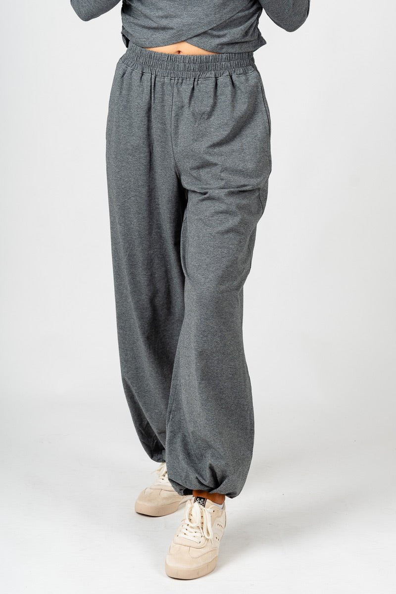 Balloon joggers charcoal