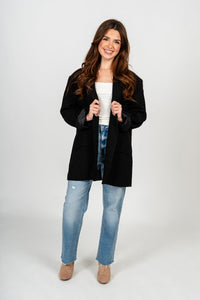 Oversized blazer black – Unique Blazers | Cute Blazers For Women at Lush Fashion Lounge Boutique in Oklahoma City