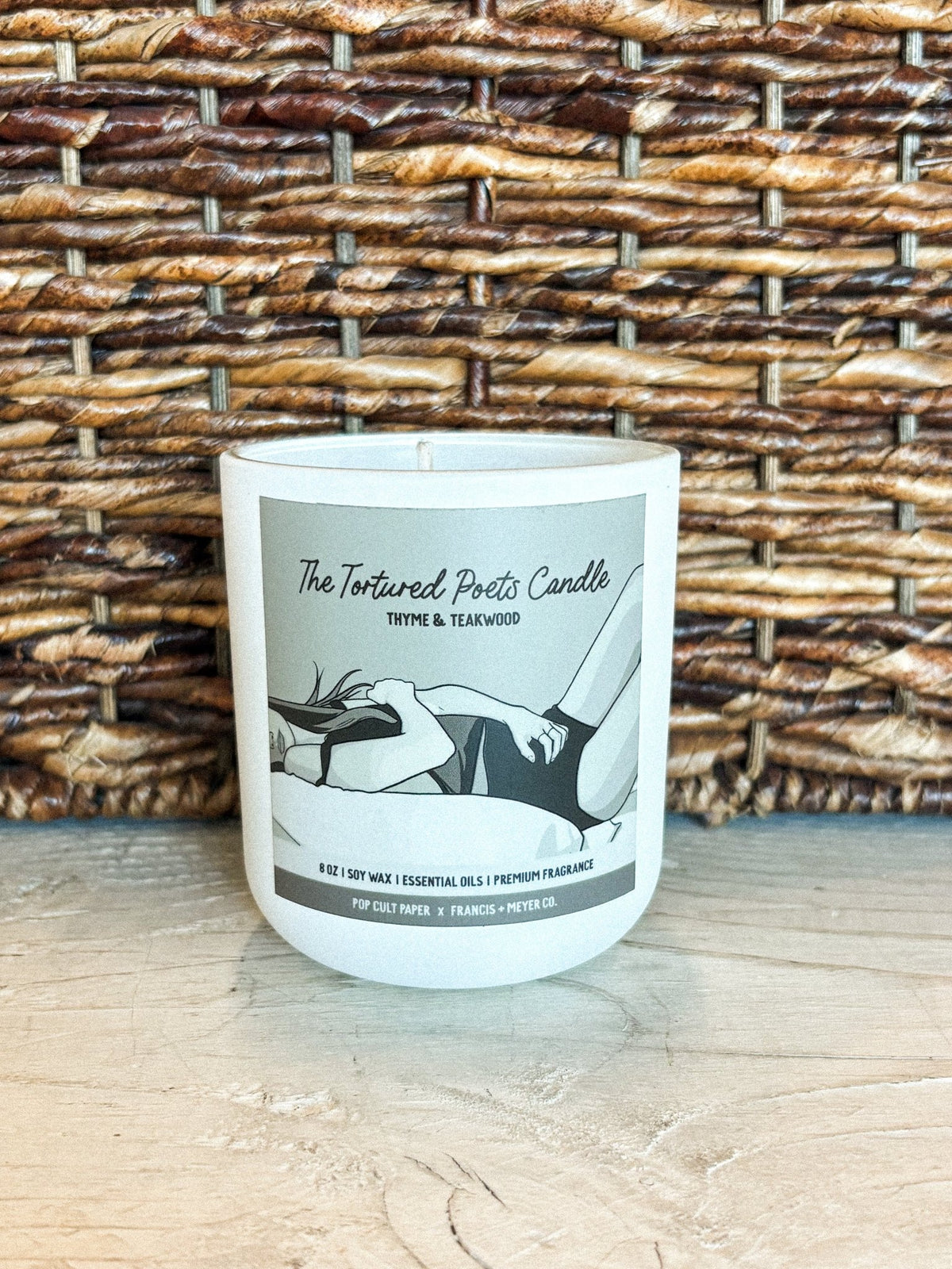 Art Wow pop culture candle tortured poet - Trendy Candles and Scents at Lush Fashion Lounge Boutique in Oklahoma City