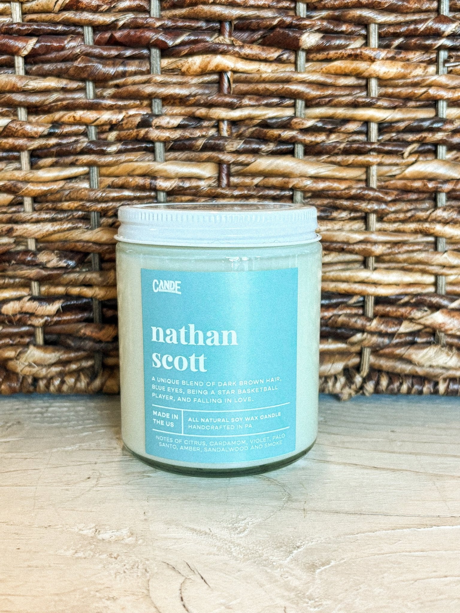 Nathan Scott candle 8 oz - Trendy Candles and Scents at Lush Fashion Lounge Boutique in Oklahoma City