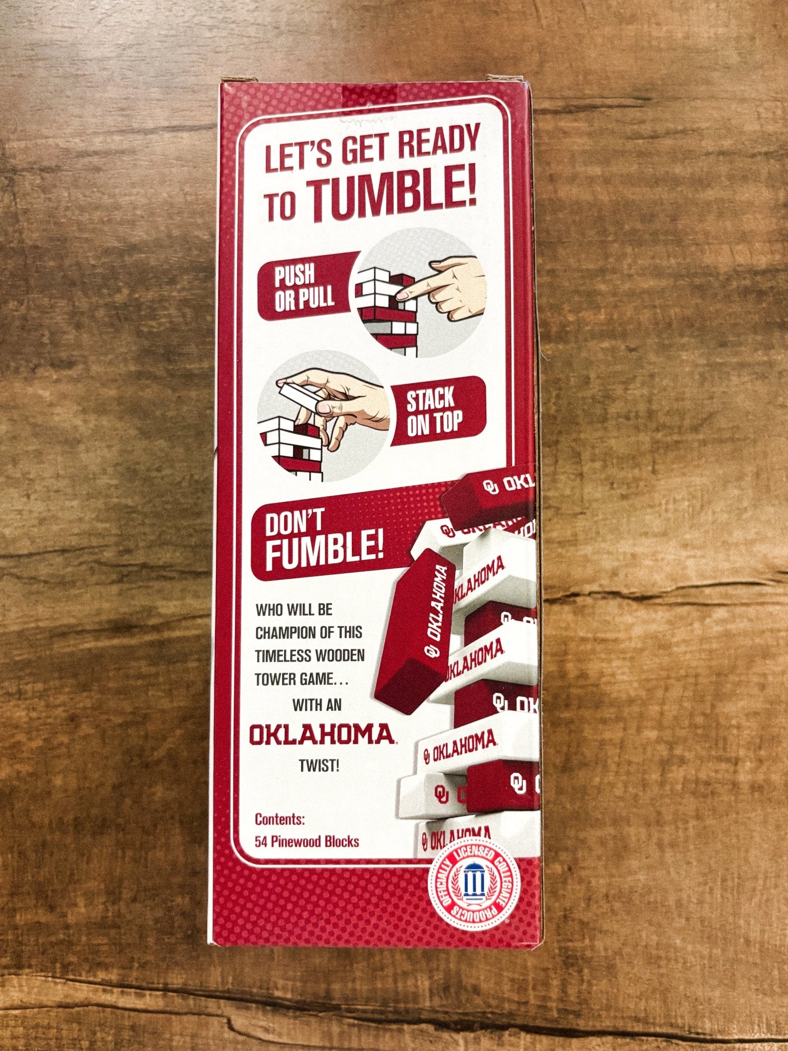 OU tumble tower game - Trendy Gifts at Lush Fashion Lounge Boutique in Oklahoma City