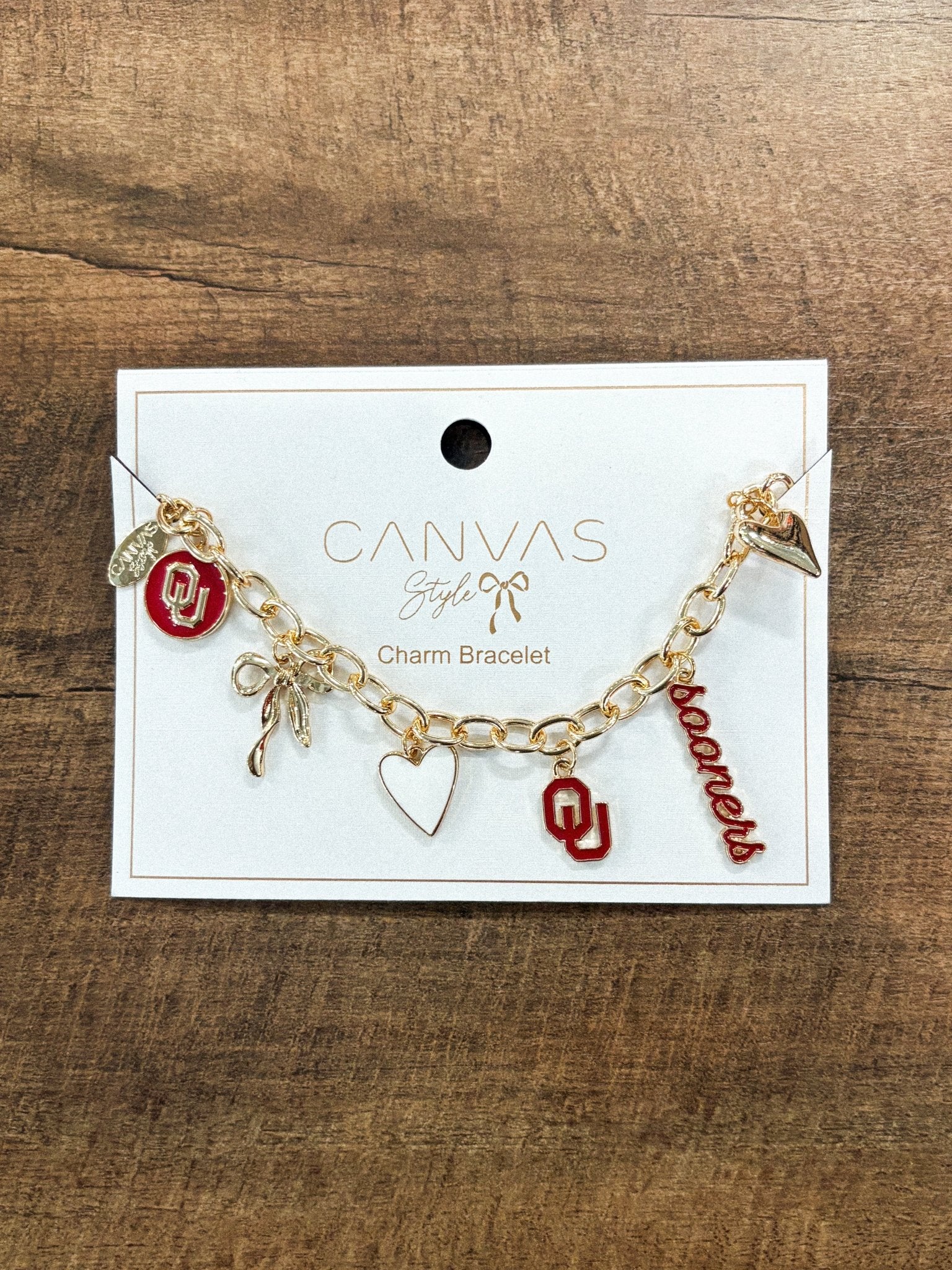 OU Sooners charm bracelet