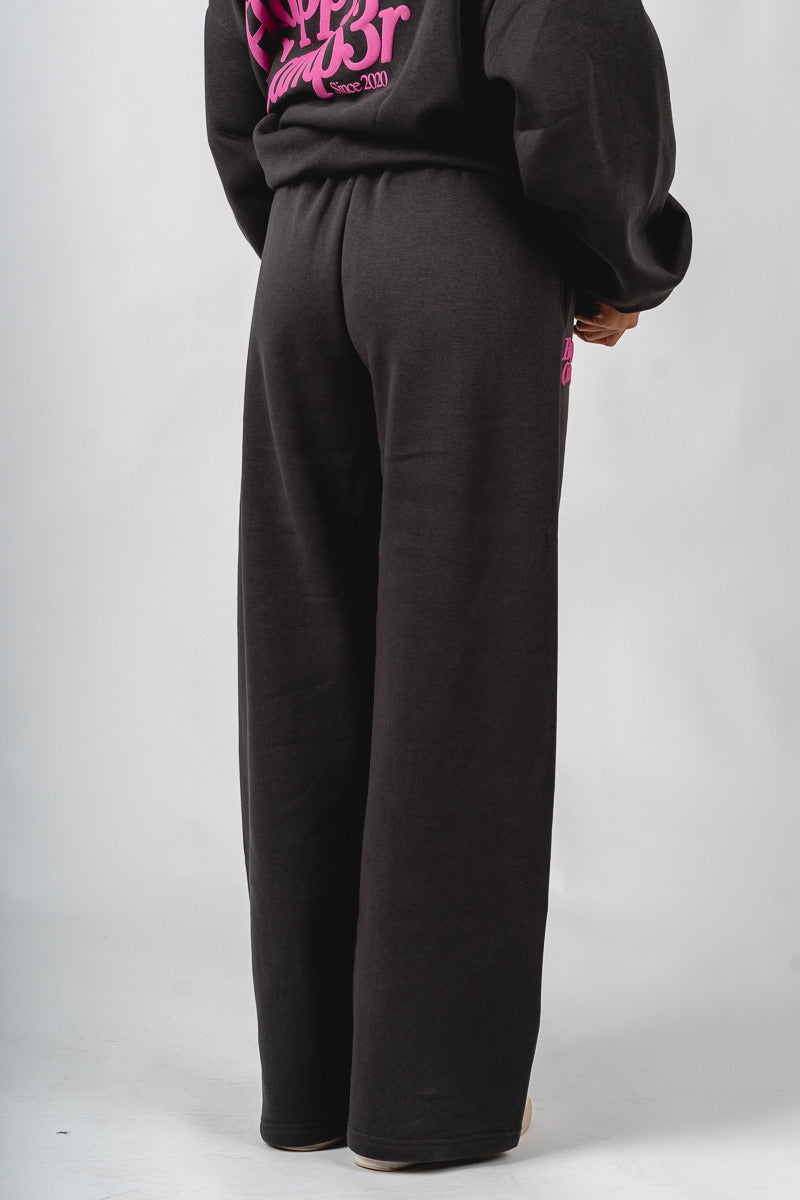 Happy Camper puff sweatpants charcoal