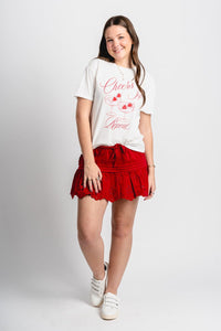 Z Supply cheers boyfriend tee sea salt - Z Supply T-shirt - Z Supply Clothing at Lush Fashion Lounge Trendy Boutique Oklahoma City