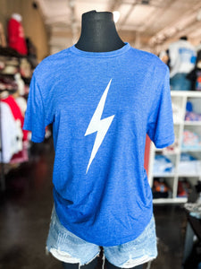 OKC bolt unisex t-shirt royal - Trendy OKC Apparel at Lush Fashion Lounge Boutique in Oklahoma City