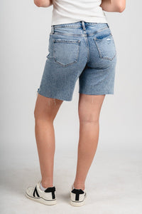 Vervet mid rise distressed shorts eminence - Adorable Shorts - Stylish Vacation T-Shirts at Lush Fashion Lounge Boutique in Oklahoma City