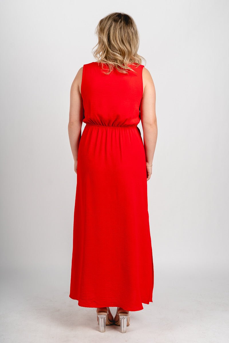 Twist front maxi dress Red Red / Large Twist front maxi dress Red Red / Large