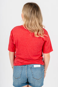 OU OU Sooners 7 time champion unisex t-shirt red T-shirt | Lush Fashion Lounge Trendy Oklahoma University Sooners Apparel & Cute Gameday T-Shirts