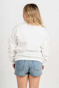 OSU OSU Cowboys classic era sweatshirt white Sweatshirt | Lush Fashion Lounge Trendy Oklahoma State Cowboys Apparel & Cute Gameday T-Shirts