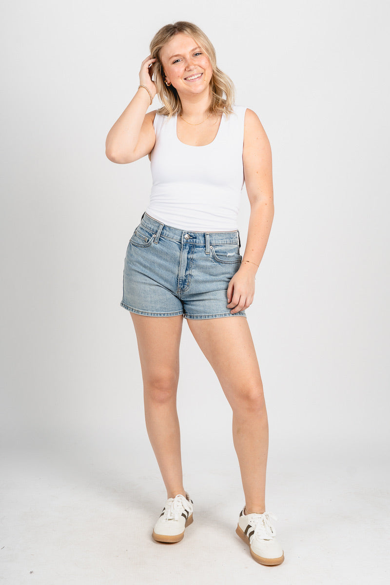 Double layer tank top white
