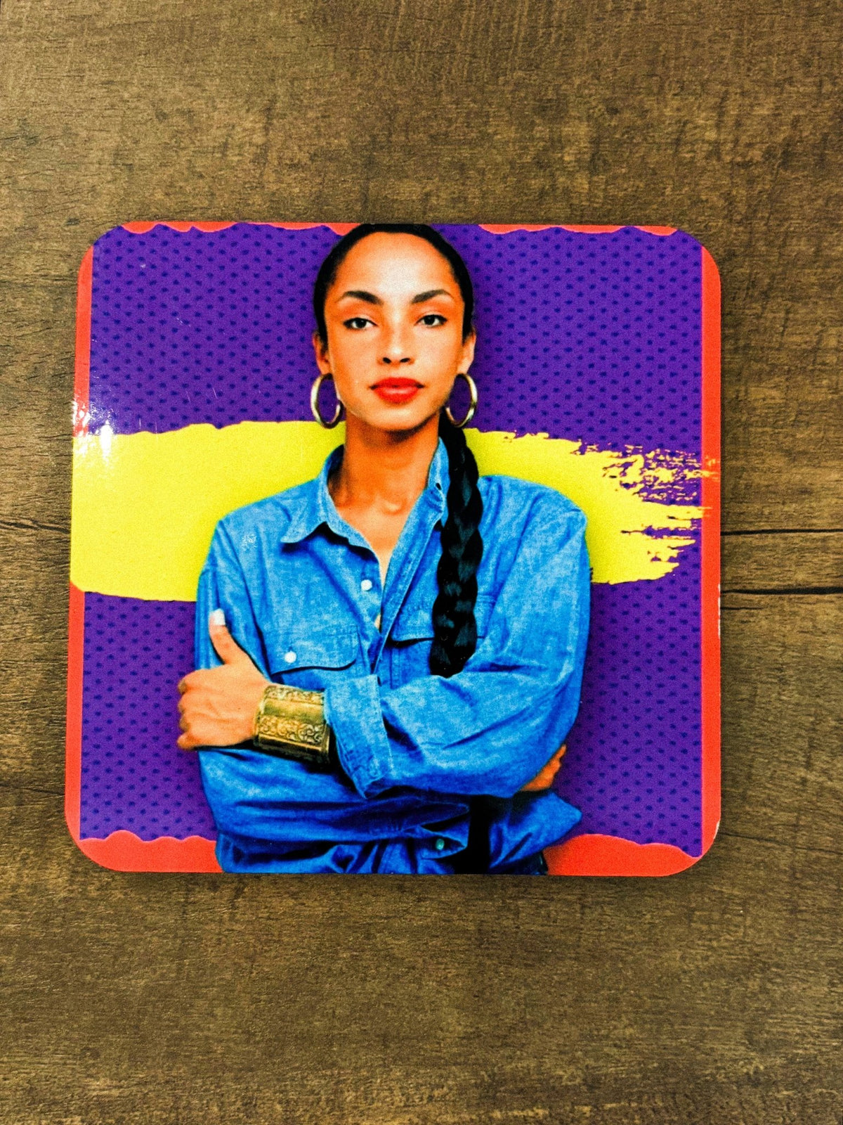 Art Wow pop culture cork coaster sade - Trendy Gifts at Lush Fashion Lounge Boutique in Oklahoma City