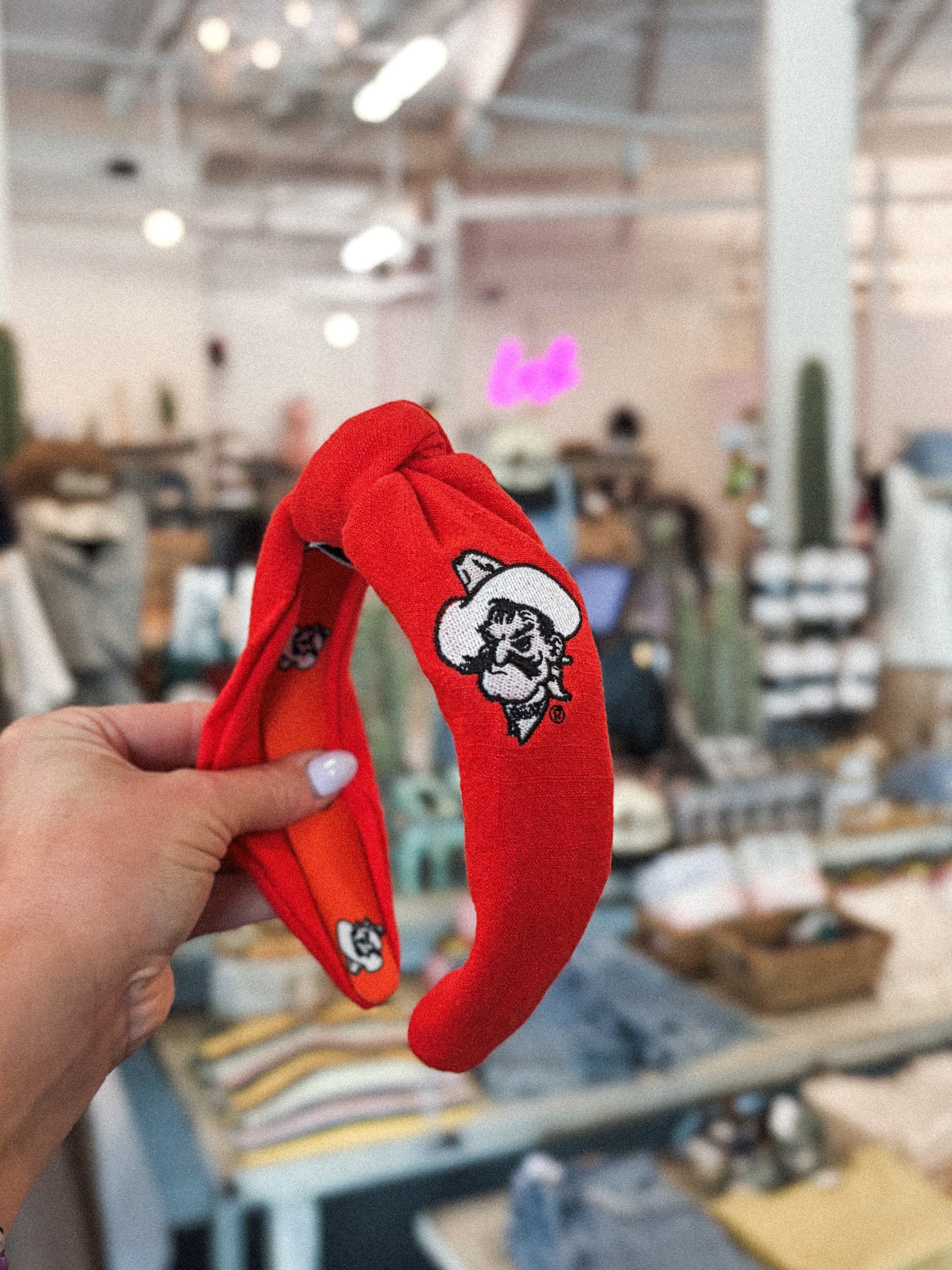 OSU Cowboys Pete knot headband orange