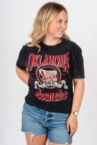 OU OU Sooners schooner SEC unisex t-shirt vintage black T-shirt | Lush Fashion Lounge Trendy Oklahoma University Sooners Apparel & Cute Gameday T-Shirts