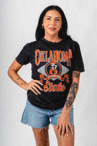 OSU OSU circle Pete banner t-shirt vintage black T-shirt | Lush Fashion Lounge Trendy Oklahoma State Cowboys Apparel & Cute Gameday T-Shirts