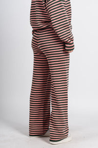 Striped sweater pants green/pink | Lush Fashion Lounge: women's boutique pants, boutique women's pants, affordable boutique pants, women's fashion pants
