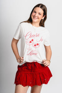 Z Supply cheers boyfriend tee sea salt - Z Supply T-shirt - Z Supply Tops, Dresses, Tanks, Tees, Cardigans, Joggers and Loungewear at Lush Fashion Lounge
