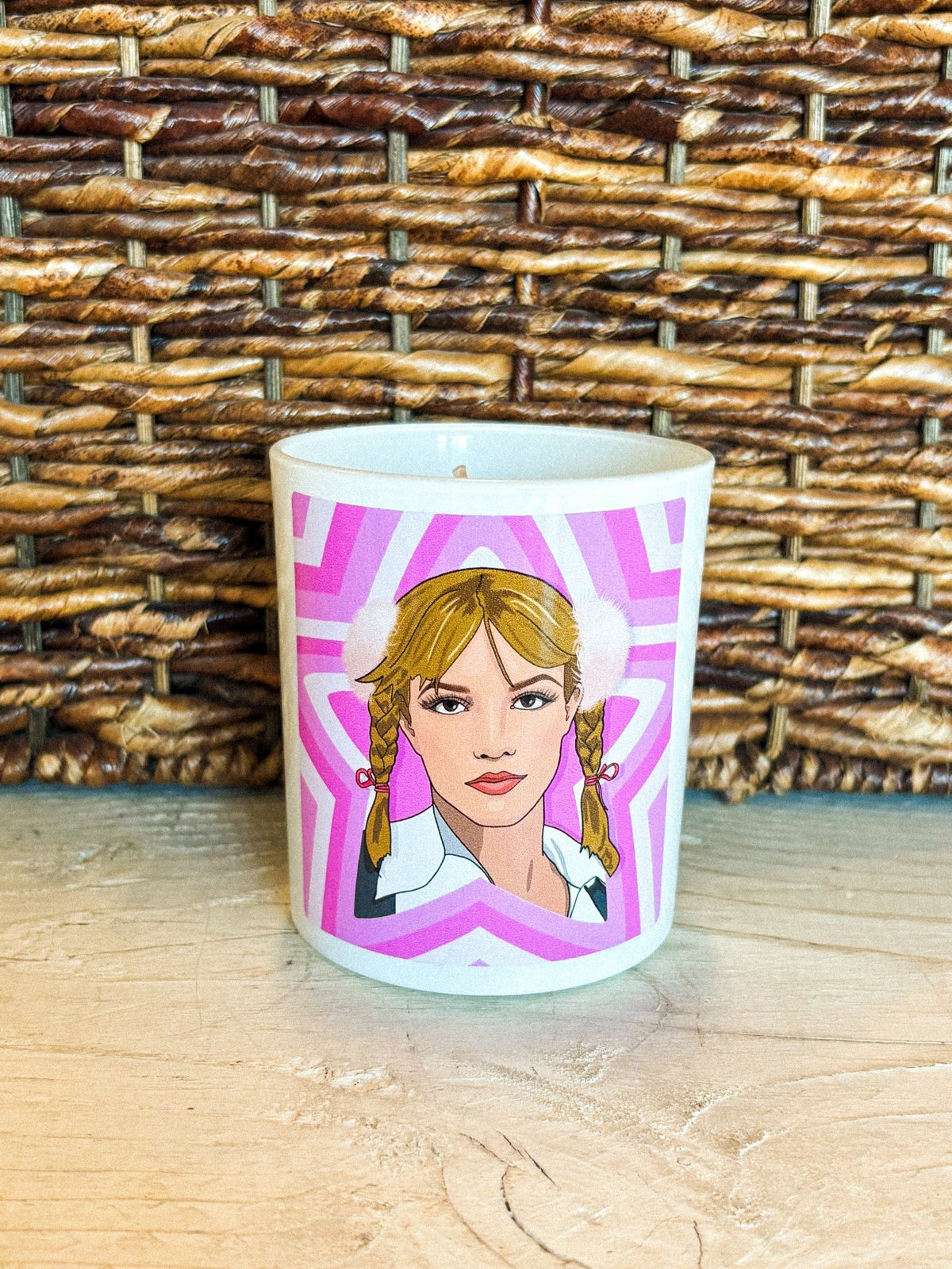 Art Wow pop culture candle britney stars - Trendy Candles and Scents at Lush Fashion Lounge Boutique in Oklahoma City