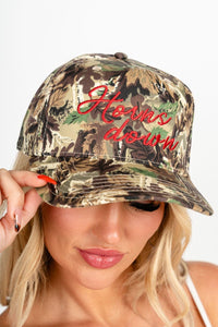 OU Horns down camo hat hat | Lush Fashion Lounge Trendy Oklahoma University Sooners Apparel & Cute Gameday T-Shirts